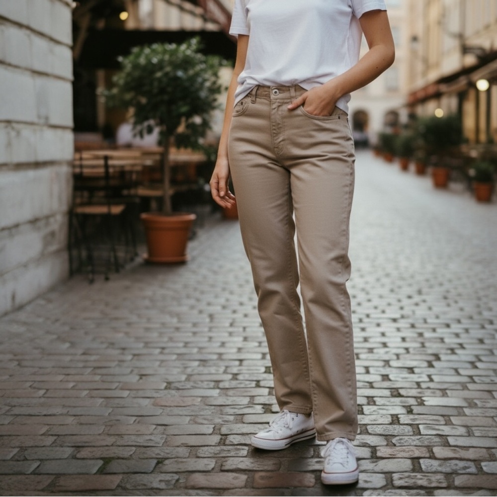 Patagonia Organic Tan 5 Pocket Jeans size 8
